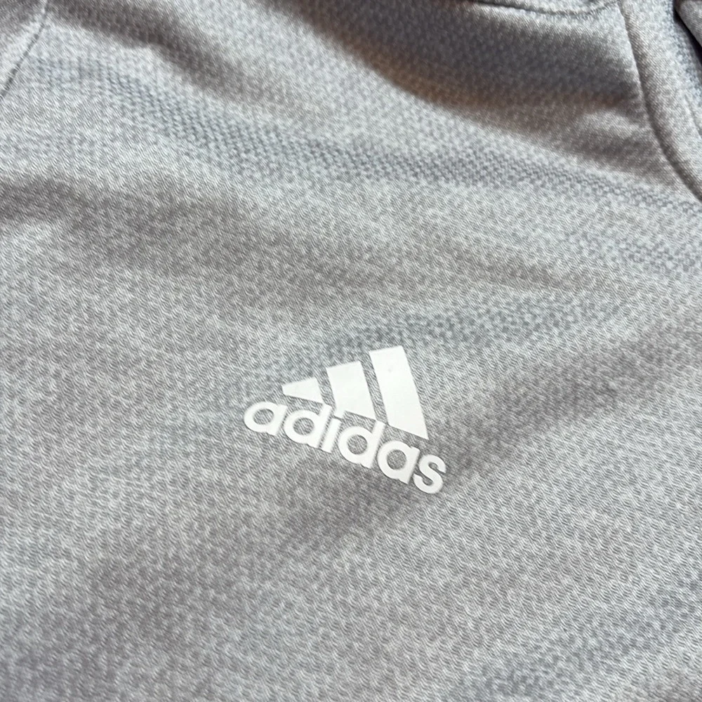 Adidas Red Orange Bowl Grey Full Zip Hoodie sz 2XL